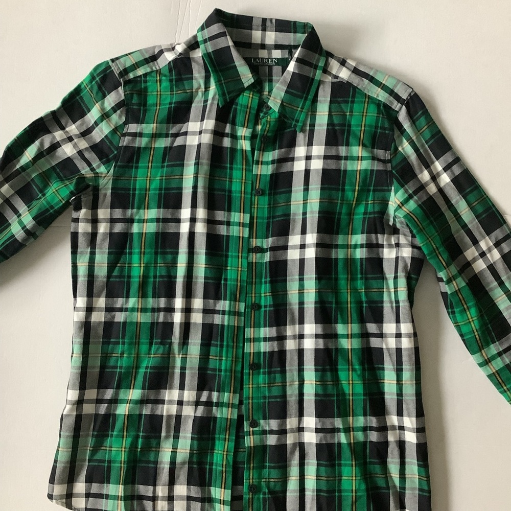 Lauren by Ralph Lauren plaid flannel top